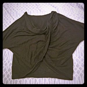 Victoria's secret black wrap top